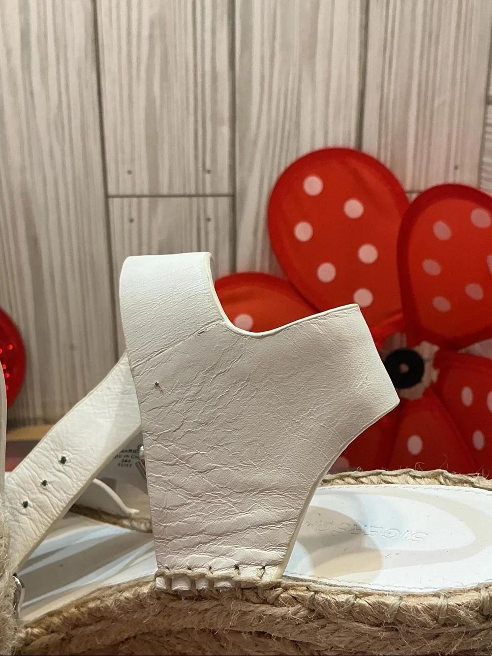 Sigerson Morrison White Espadrille Wedge Sandals